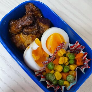 とある日のお弁当　トンテキ版